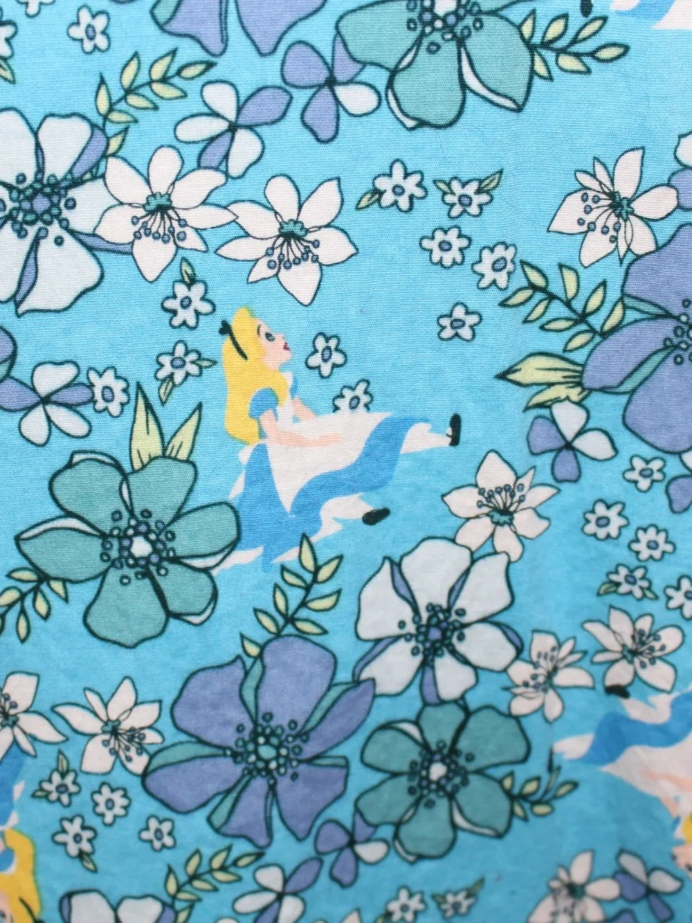Disney, Torrid Alice in Wonderland Aqua Blue Floral Strappy Dress - Picture 6 of 11